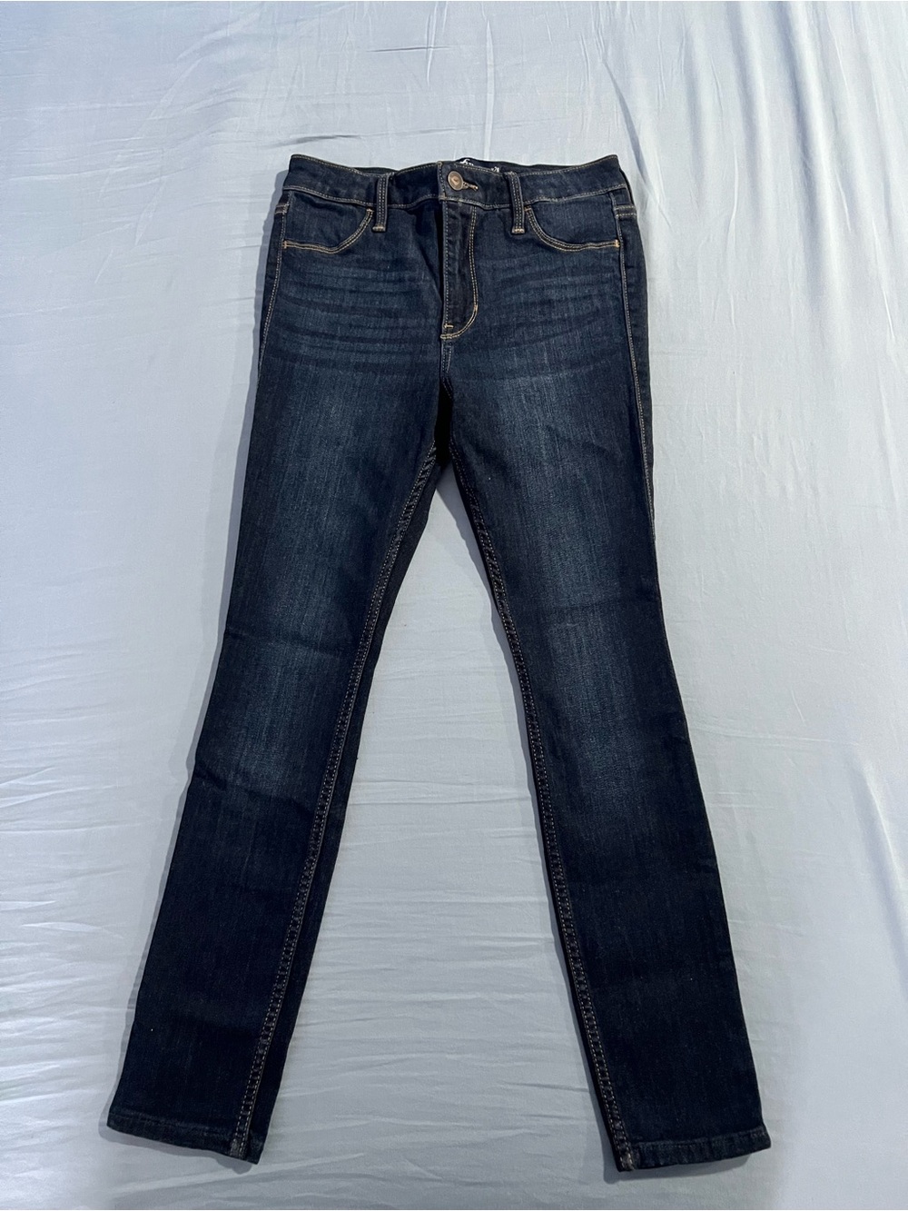 Hollister Dark Indigo High Rise Skinny Jeans Leggings (3XS-26W/24L)